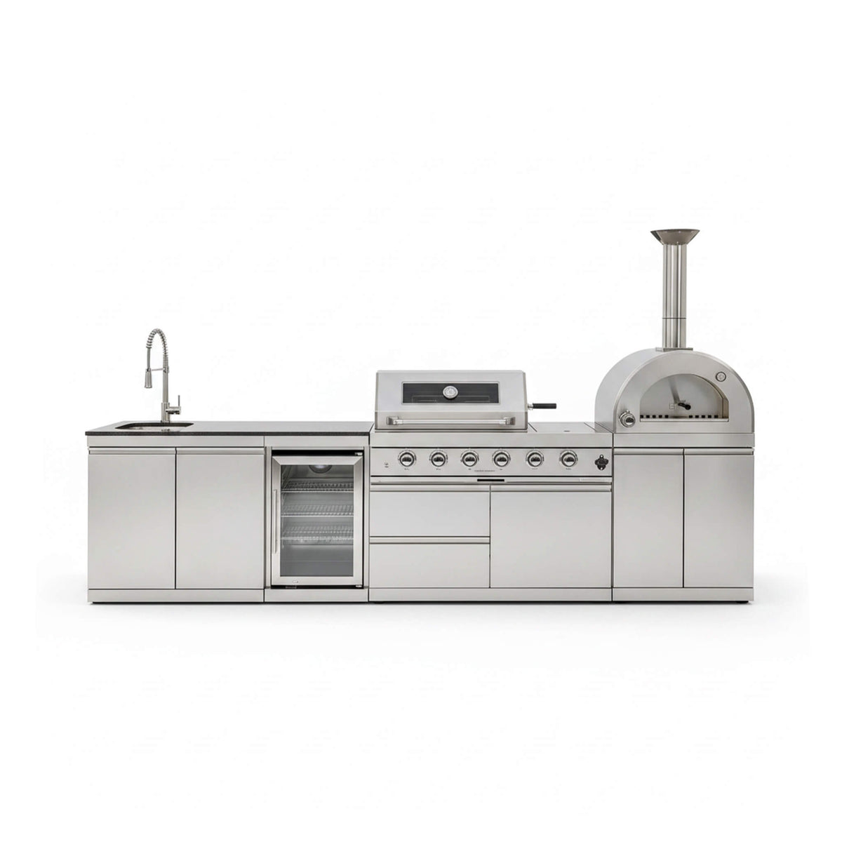 Outdoor Kitchen Island Pizza Oven Rotisserie