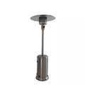 46000 Btus Aluminum Propane Standing Patio Heater with Wheels, Gray
