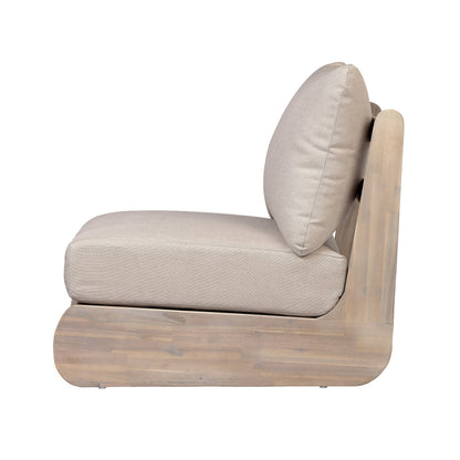 Outdoor Acacia Lazy 5 Seater Chat Set