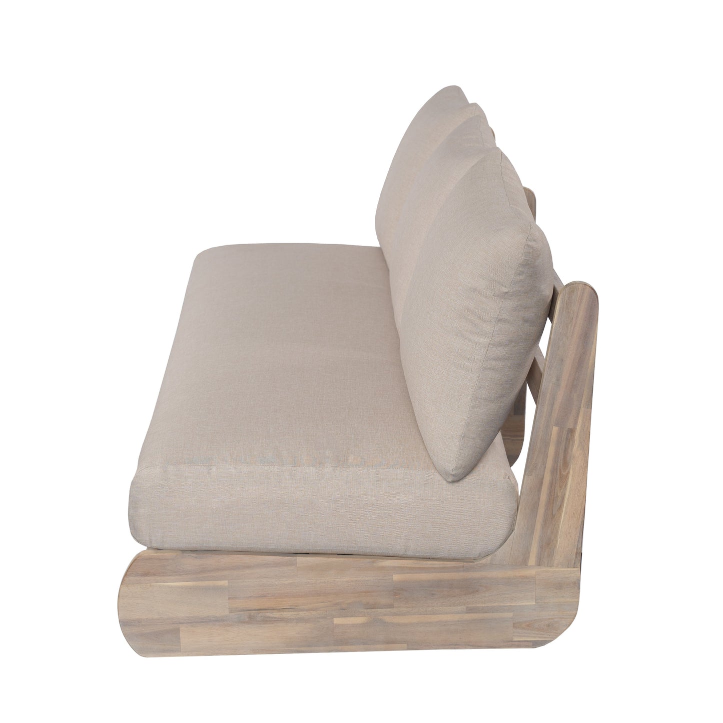 Outdoor Acacia Lazy 5 Seater Chat Set