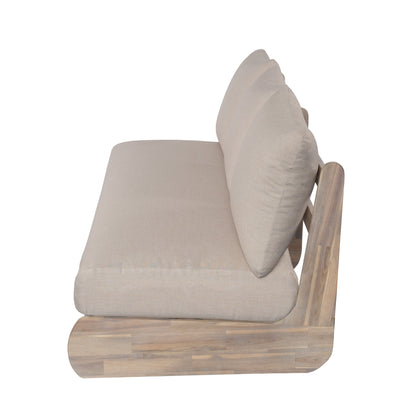 Outdoor Acacia Lazy 5 Seater Chat Set