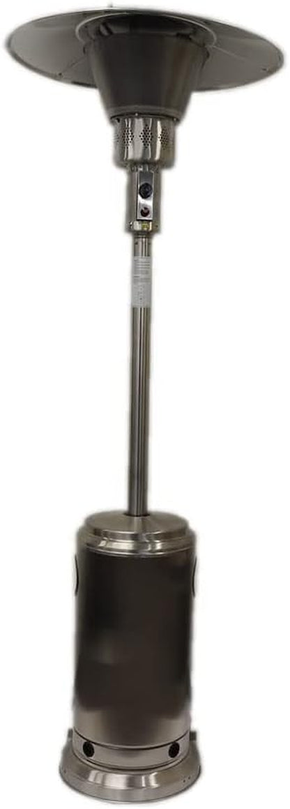 AZ Patio Heaters Commercial Patio Heater in Stainless Steel with 33" Shield