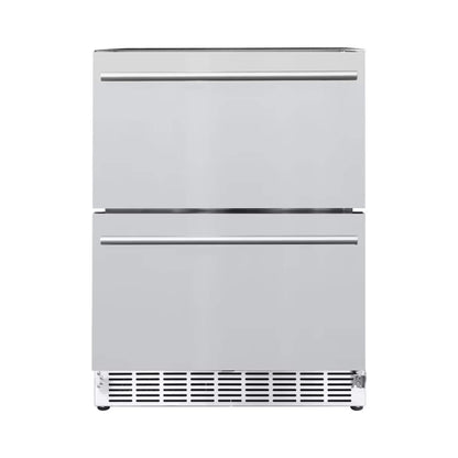 Summerset 24-Inch Outdoor Rated Double Drawer Refrigerator [RFR-24DR2-A] (SAK95283)