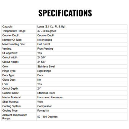 Summerset 24-Inch Outdoor Rated Double Drawer Refrigerator [RFR-24DR2-A] (SAK95283)
